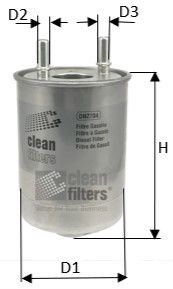CLEAN FILTERS Degvielas filtrs DN2704